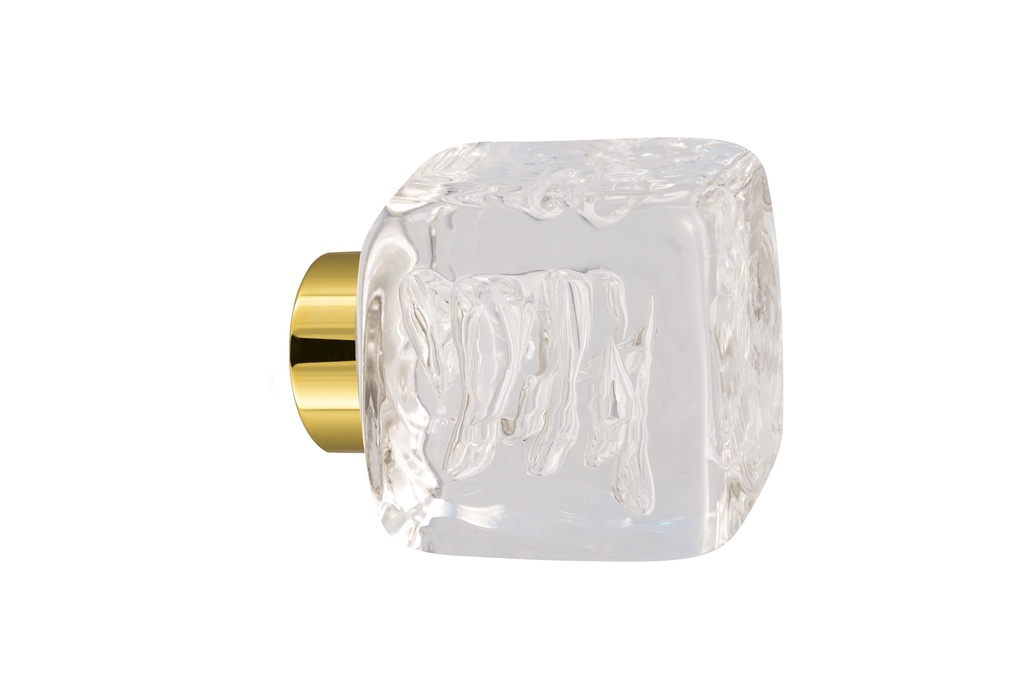 Door knob collection Tubes de bulles - Clear - Cube 45 × 45 mm