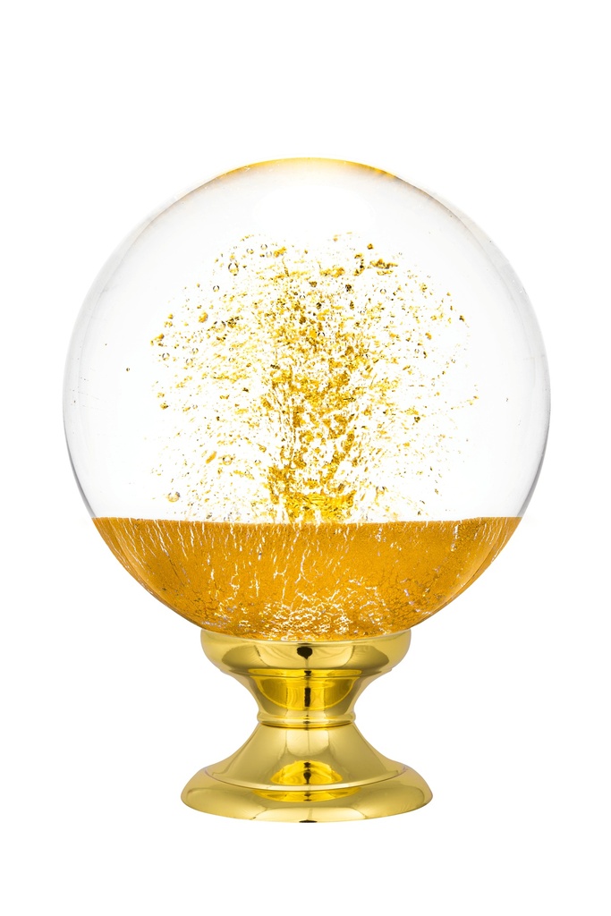 [65419ORO-42103124] Staircase finial collection Alberto - Gold (Standard Base, Polished Brass)