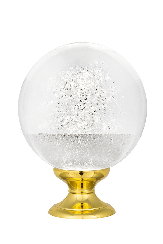 [65419ARG-42103124] Staircase finial collection Alberto - Silver (Standard Base, Polished Brass)