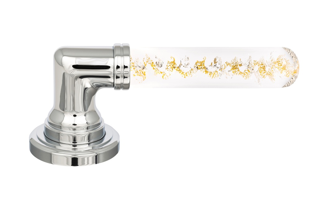 [B1105MIX-43129] Door handle collection Helia - Silver + Gold (Chrome)