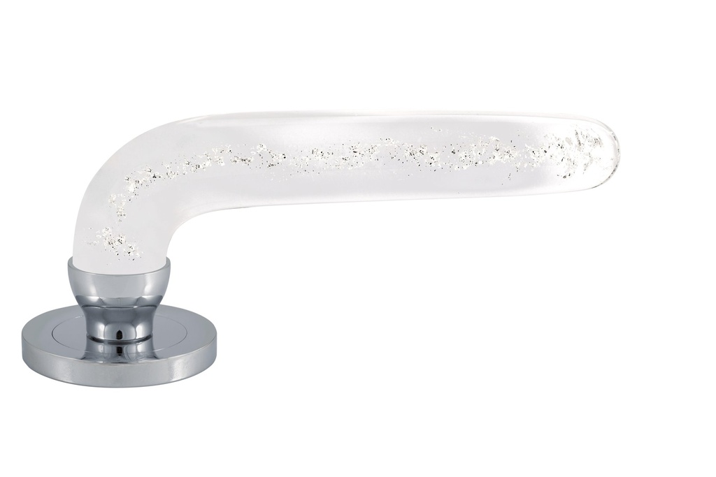 Poignée de porte collection Winglass - Argent - Lisse 168 × 57 mm (Laiton Poli)