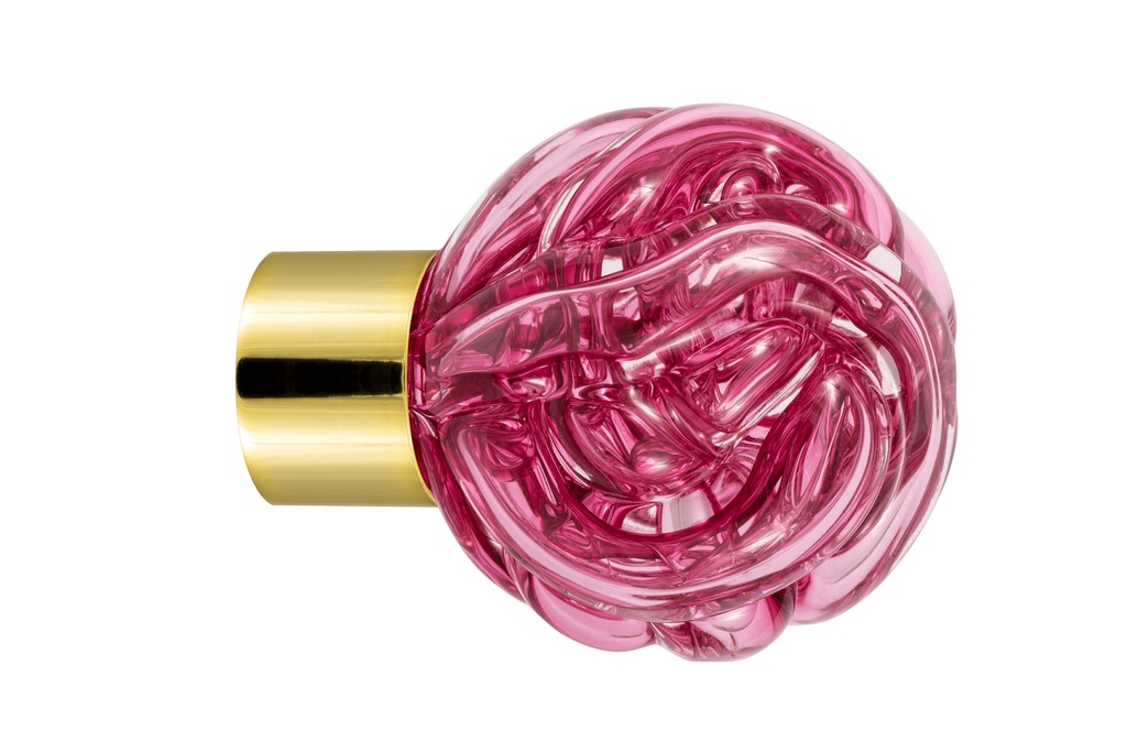 Furniture knob collection Lavallière - Fuchsia Pink - Spherical Ø35 mm