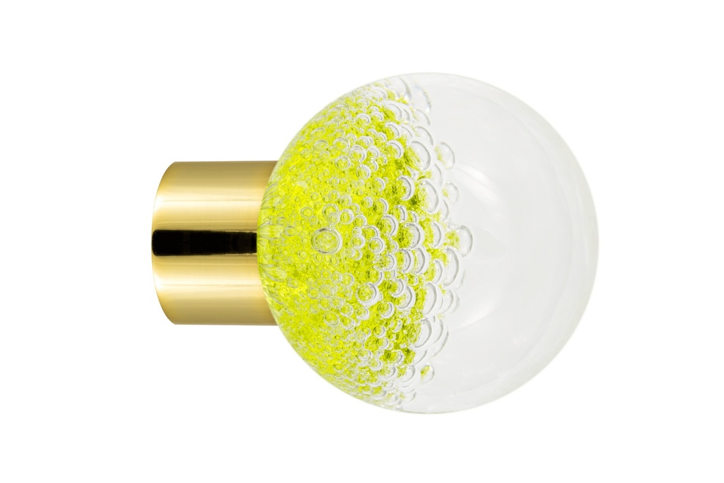 Furniture knob collection Microbulles - Anise Green - Spherical Ø35 mm