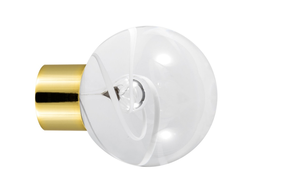 Furniture knob collection Chantilly - White - Spherical Ø35 mm