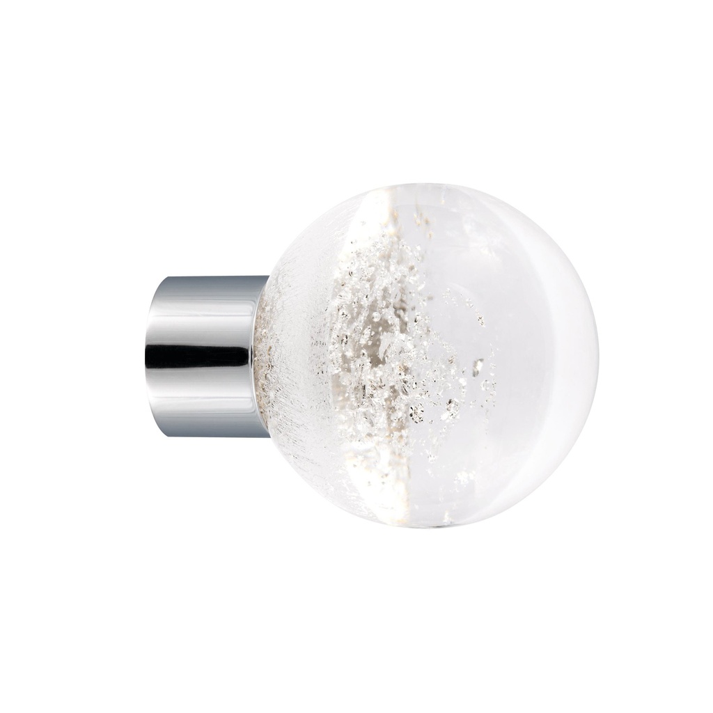 Furniture knob collection Alberto - Silver - Spherical Ø35 mm